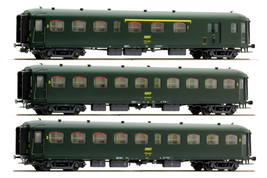 LS Models 40193 - 3pc Passenger Coach Set Rapides Ã”Ã‡Â£RICÃ”Ã‡Ã